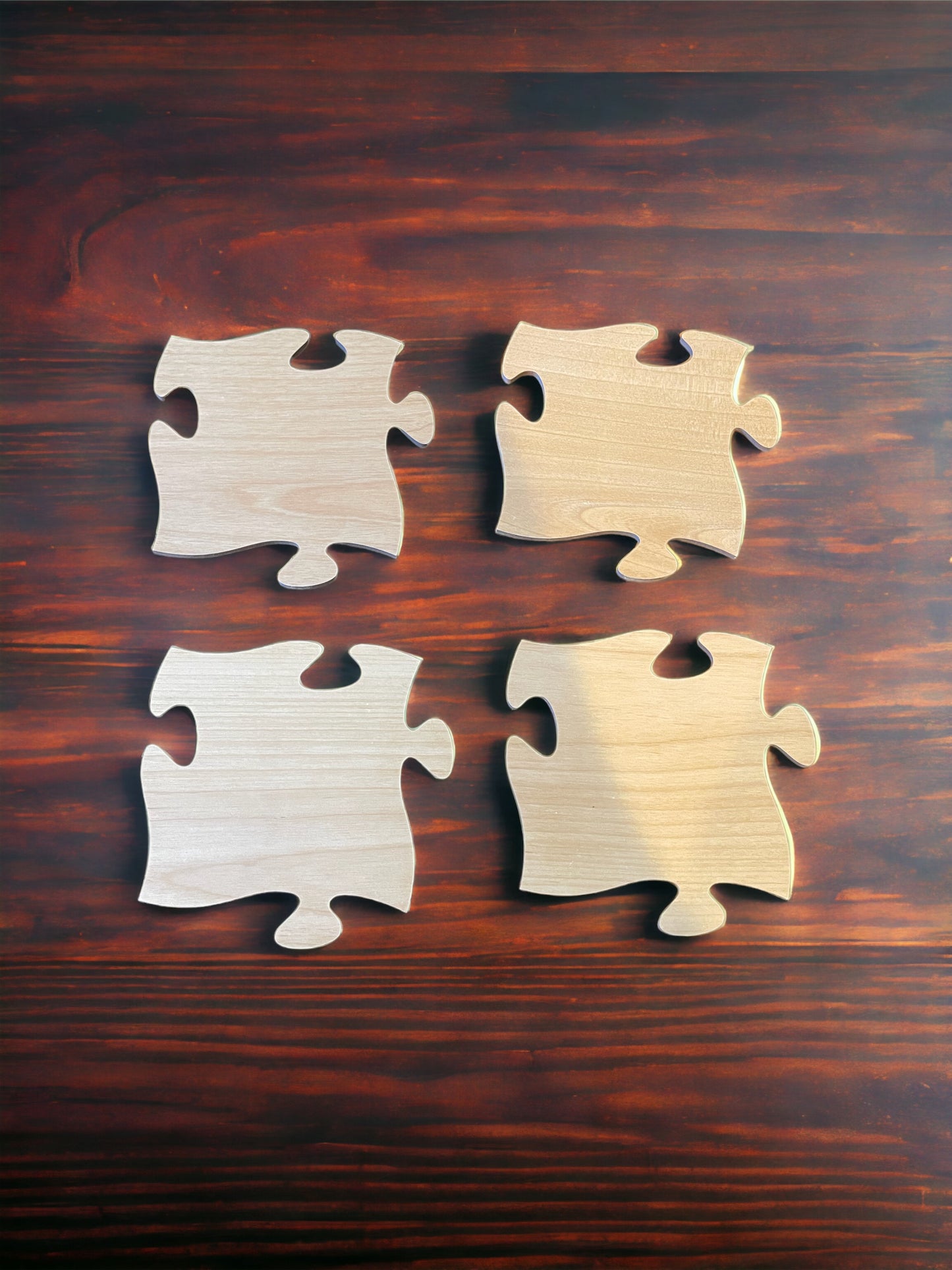 Puzzle Piece Coasters