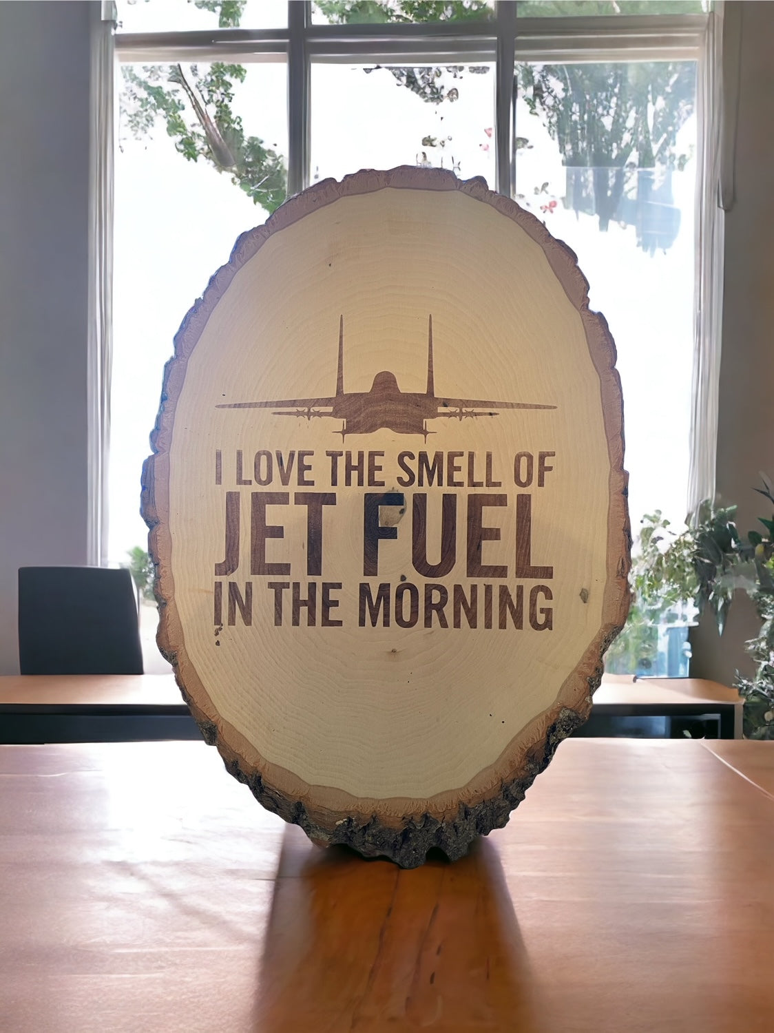 I Love the Smell of Jet Fuel in the Morning Plaque